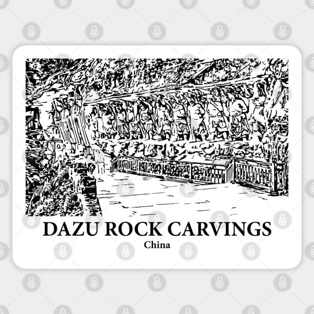 Dazu Rock Carvings - China Sticker by Lakeric